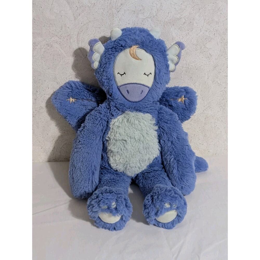 Slumber Kins 14" Blue Dragon Kin Soft Plush Stuffed Animal Lovey Blue